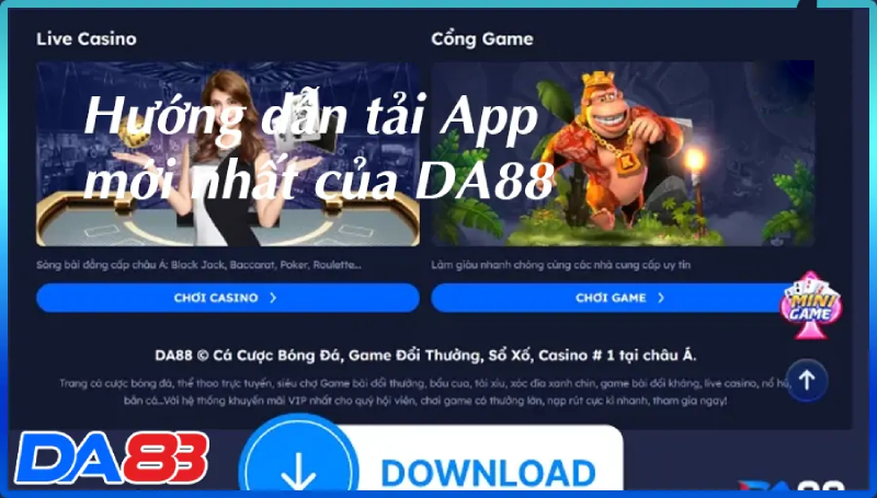 Ứng dụng Da88 dễ dùng và thuận tiện