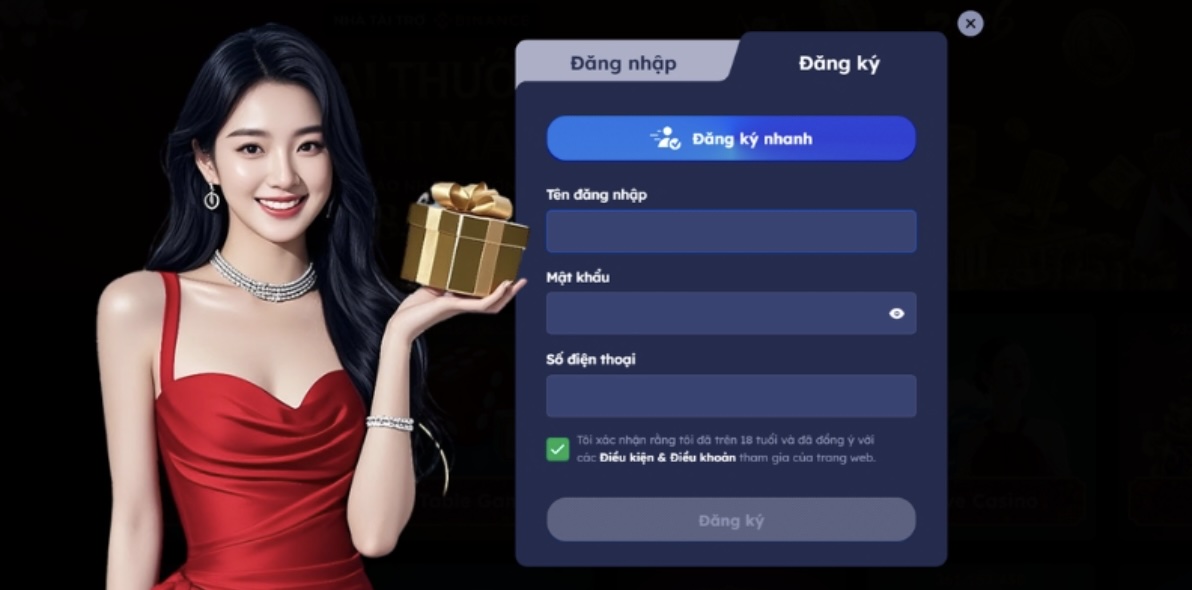Hướng dẫn đăng ký tài khoản mới trên DA88