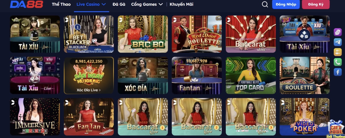 Lý do bet thủ nên chọn Casino & Game Bài DA88