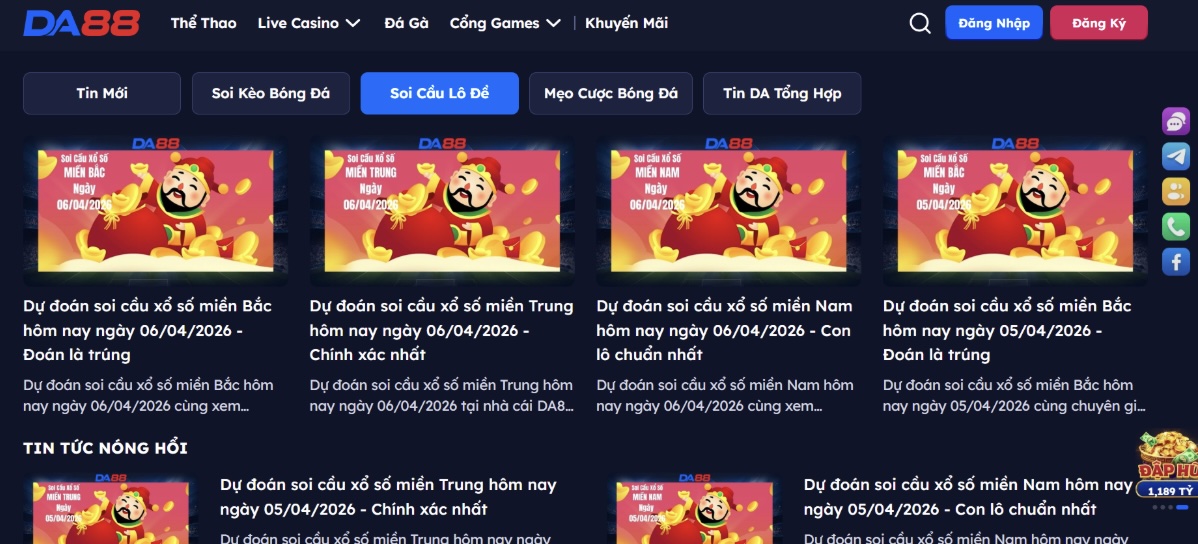 Những thông tin có trong chuyên mục Blog DA88