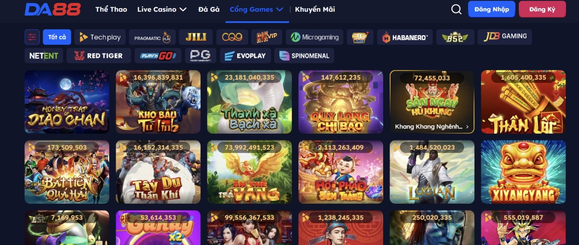 Tổng quan về kho game nổ hũ tại DA88 