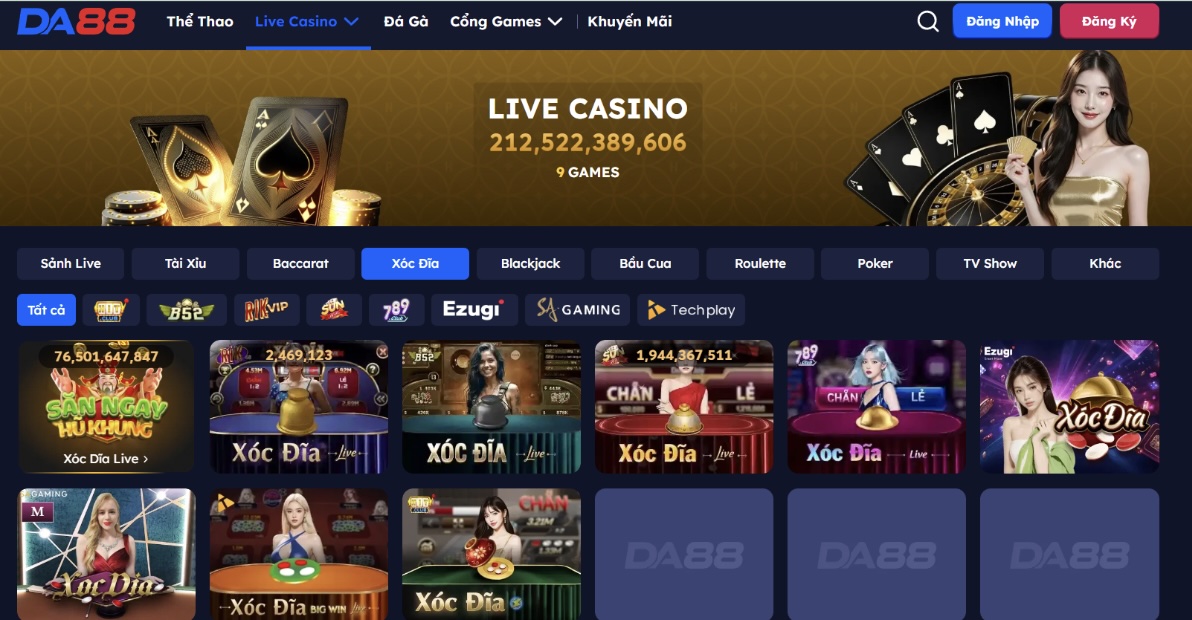 Tổng quan về trải nghiệm Xóc đĩa online tại DA88 